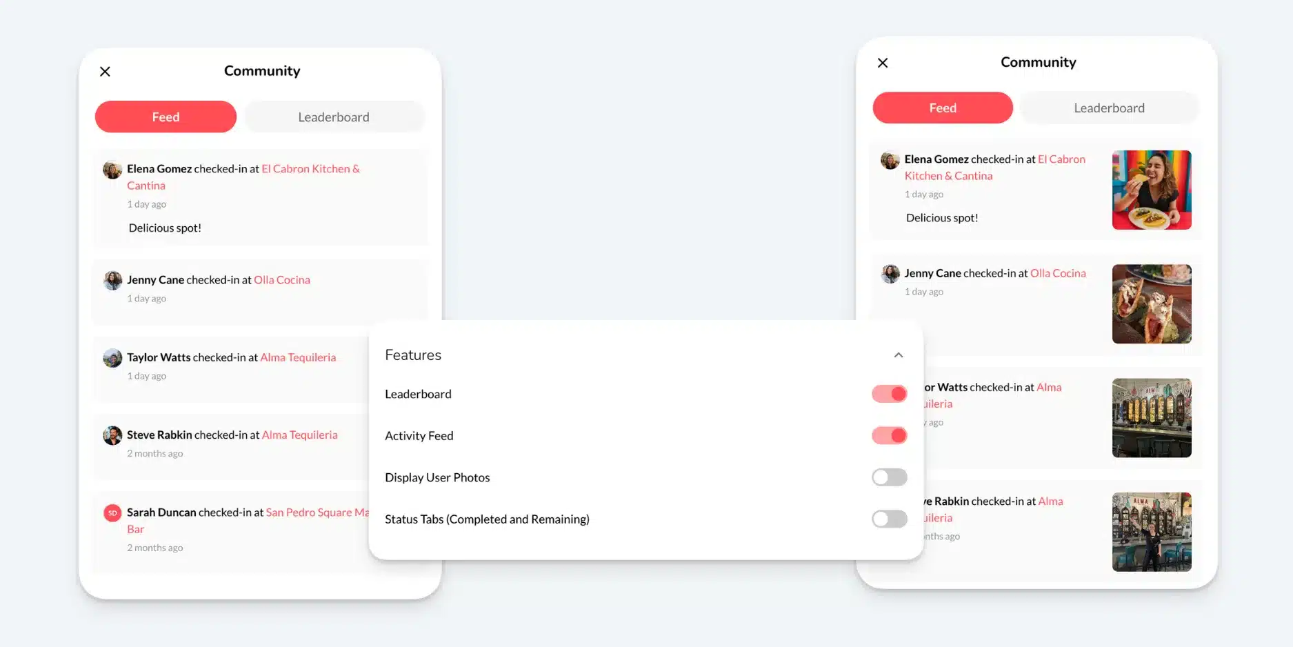 User Photo Visibility Toggle