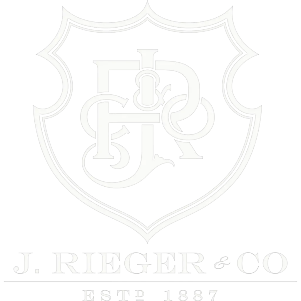 J. Rieger & Co. logo white
